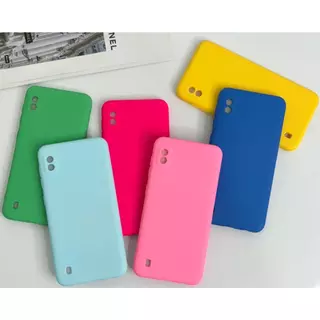 Kit Protetora Capa Capinha + Película Samsung - A10 - Silicone Aveludado