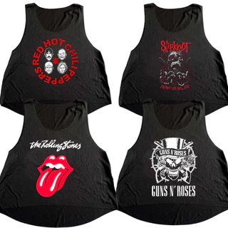 Banda De Rock Camisa Cropped Nirvana System Of A Down Acdc Red Hot