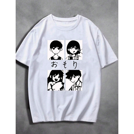 Blusa Camisa Camiseta Unissex Omori (Omori, Kel, Aubrey und Hero