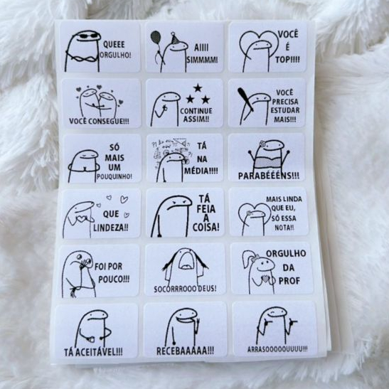 ADESIVOS Flork para Notas Escolares - Correção de Provas | Shopee Brasil