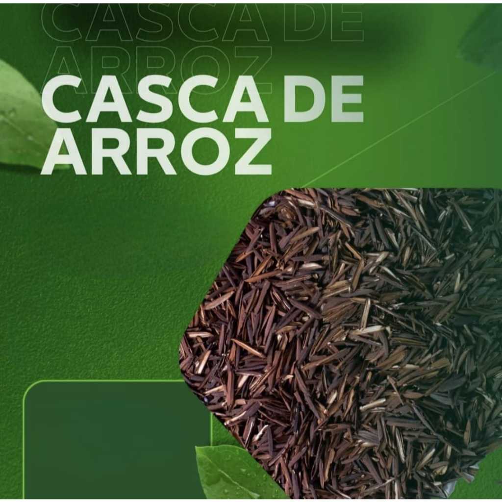 Casca de arroz Carbonizada Cactos e Suculentas Rosas do Deserto Hortas 10, 20, 50 ou 100L Gold Plant