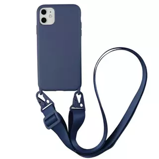 Capa Capinha Preto Alça Cordão para IPhone 11 12 13