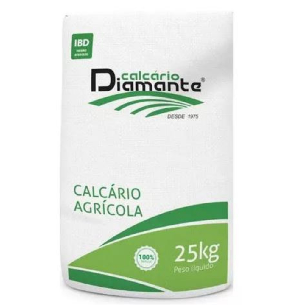 Calcário Dolomítico Diamante - 25kg, 5kg, 3kg e 1kg