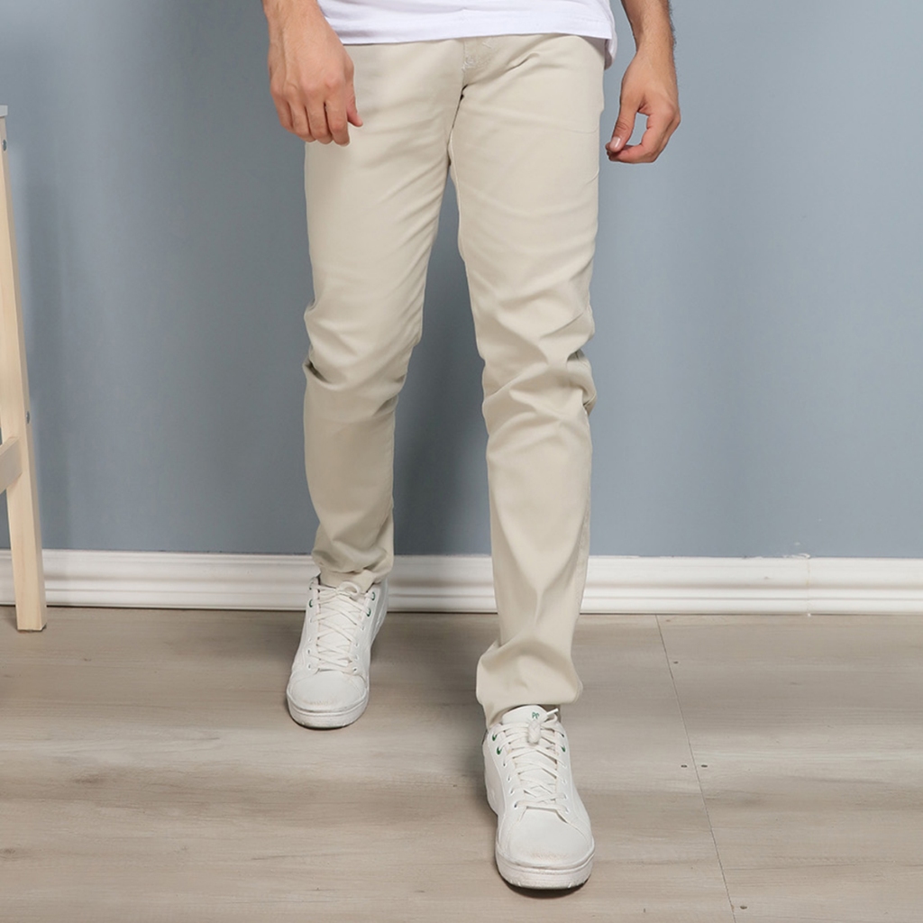Calças Sarja Masculina Alfaiataria Esporte Fino Bolso Faca Bolso Embutido