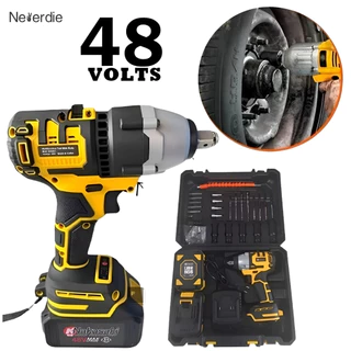 Chave De Impacto Parafusadeira Furadeira 02 Baterias 48v