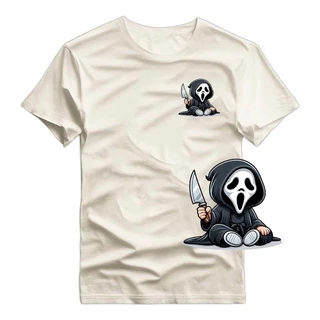 Camiseta Camisa Streetwear Basica Estampa Panico Minimalista 100% algodão Premium