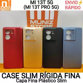 Capinha Mi 13T/ Xiaomi 13T Pro Slim Rígida Capa Fina Case Slim
