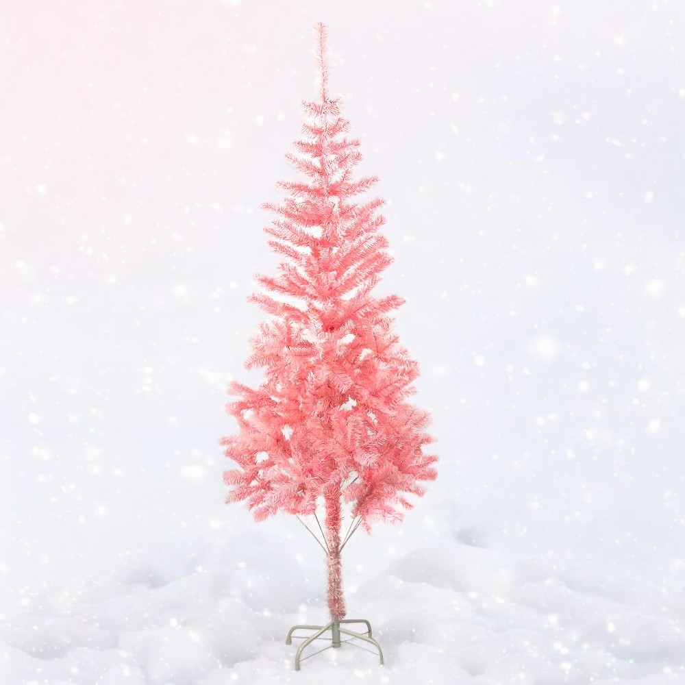 Arvore de Natal Rosa com 320 galhos e 1,80 Metros Festa Decoração ...