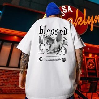 Camiseta Oversized Streetwear Unissex Blessed