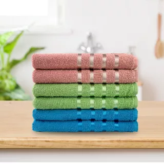 Kit 7 Toalhas de Banho Grande Macia 1.30 x 70 Cm 100% Algodão