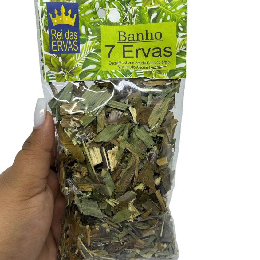 Banho 7 Ervas Para Limpeza Energética e Proteção Unidade. | Shopee Brasil