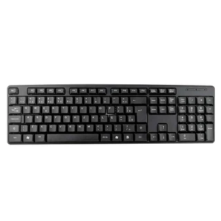 Teclado Usb Computador Notebook Escritório Com Fio Pc Preto