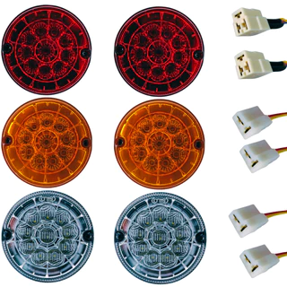 Kit Lanterna Traseira Onibus Carreta Randon 125MM Led 24v