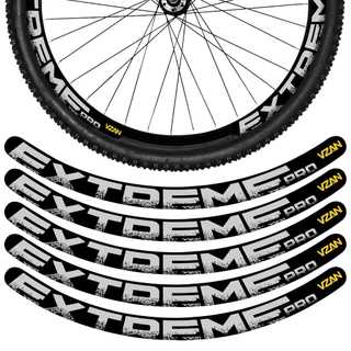 Kit 12 Adesivos Roda Bike Extreme Pro Vzan Freio A Disco Bicicleta Ciclismo Aro 26 29