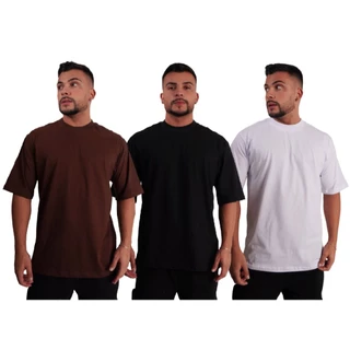 Kit Camiseta Camisa Oversized Streetwear - 3 peças