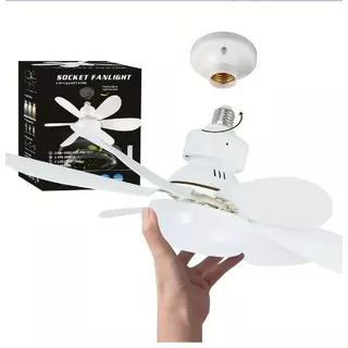 Ventilador De Teto Com Luz LED Super Silencioso Bivolt Com Controle Remoto
