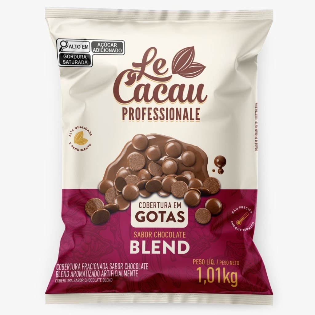 Cobertura Fracionada Gotas Chocolate Blend 1,01kg - LeCacau