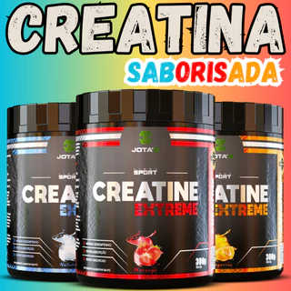 Creatina Monohidratada turbo Extremesem sabor 300g Jota’B força e resistencia para atletas ( morango ) ( tangirina ) ( sem sabor)