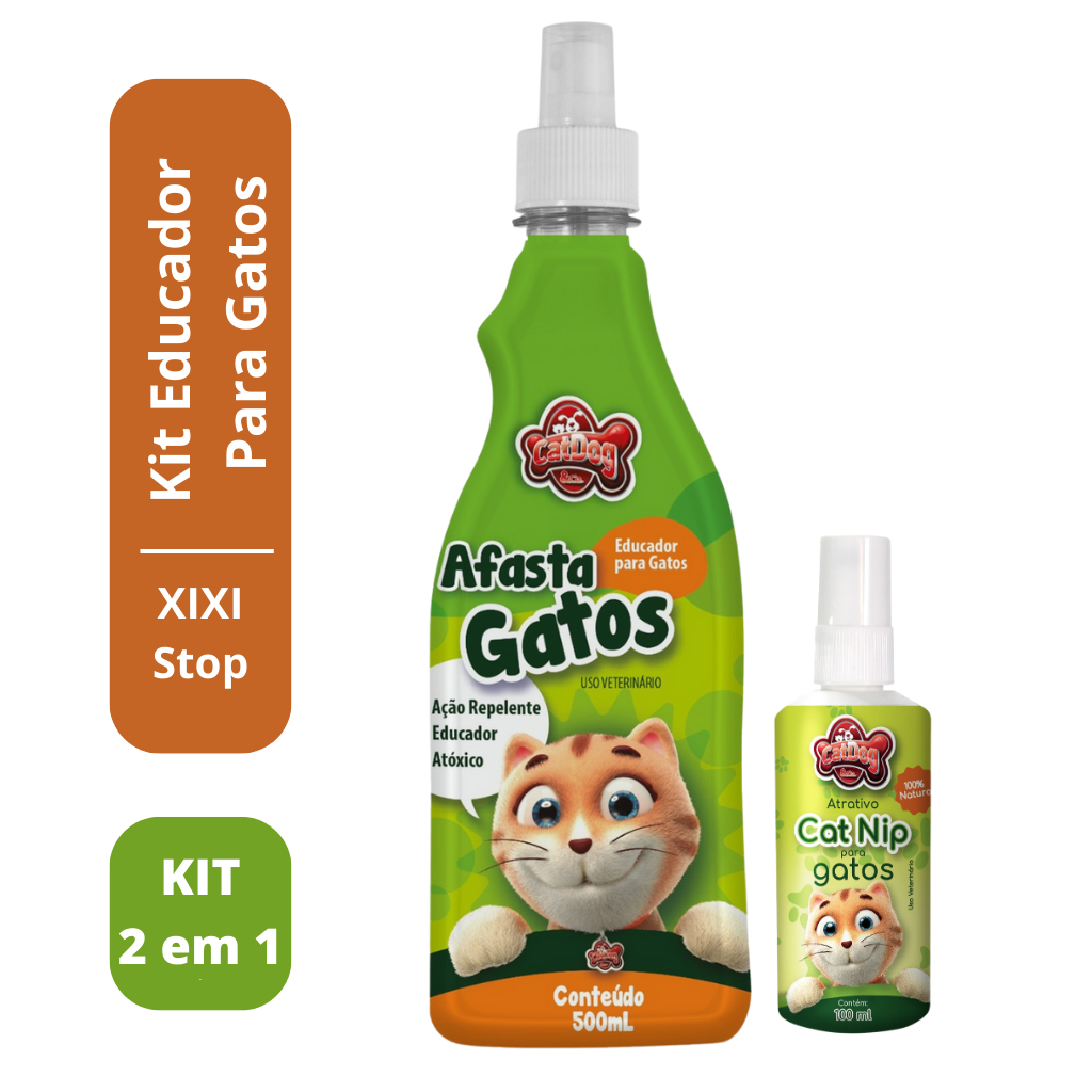 KIT ADESTRADOR EDUCADOR PARA GATOS XO AFASTA ESPANTA GATO + CATNIP ...