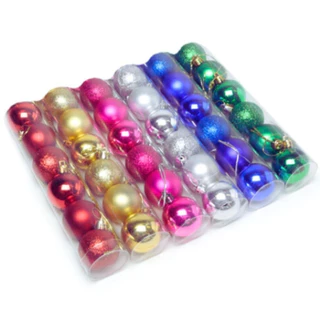 Ornamentos De Bola De Natal 6pcs 5CM Para Decoração De Árvore Diversas Cores Para a Sua Escolha
