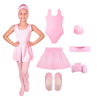Kit Promoção Volta Às Aulas Ballet Infantil 6 itens