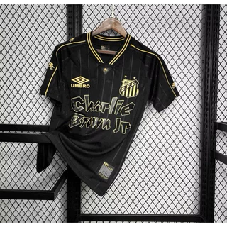 CAMISA DE TIME S A N T O S PRETA CBJ TORCEDOR