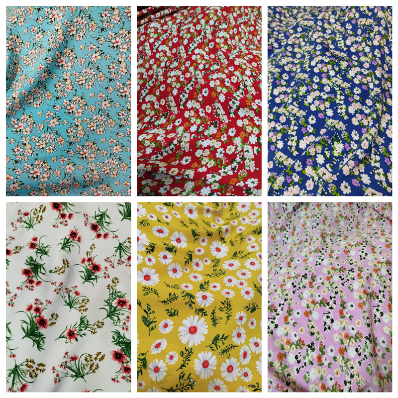 Tecido Viscose Estampada Largura 1,50 Florido