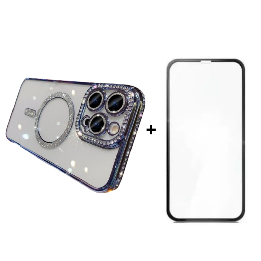 Cover IPhone Bling Donna Custodia IPhone Con Diamanti E Cinturino, Morbida E Protettiva, Per IPhone 11-16 Pro Max Custodia IPhone Diamanti