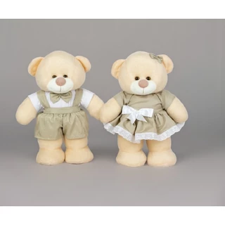 Ursos Ursinhos Pelucia Decoração Chá Revelação Festas Quarto Bebê - 2 Unidades