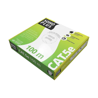 Cabo de Rede 100% Cobre Cx 100m Soho Plus Cat5e Branco 24awgxp4