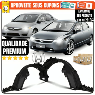 Par\Dir\Esq Parabarro Diant Honda Civic 2006 á 2011 Todos Os Modelos