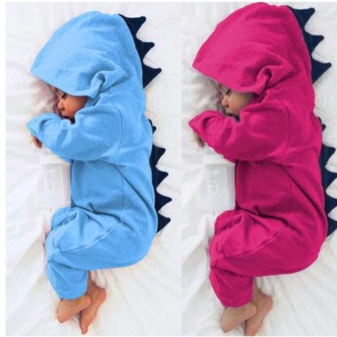 Macacão Dinossauro Baby Roupa Mesversario Dinossauro Bebê Quentinho Fantasia Infantil