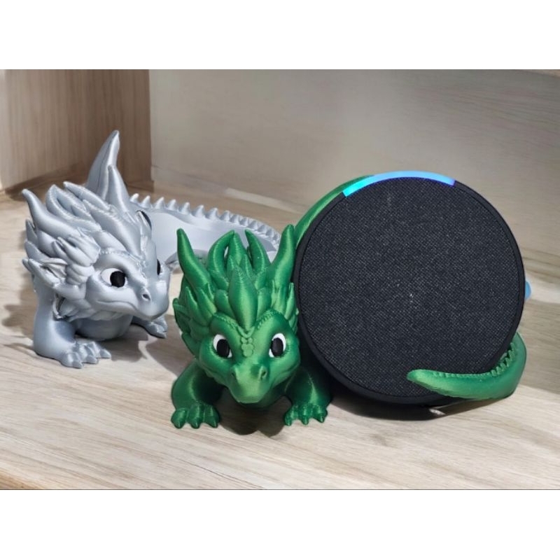 Suporte Alexa Echo Pop, Echo Dot 4 OU Echo Dot 5 Game of Thrones e House Of the Dragons decoração dragão