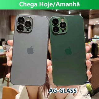 Capinha iPhone 15 séries AG-Glass Capa De Vidro Fosco 15/15 Pro/15 Pro Max
