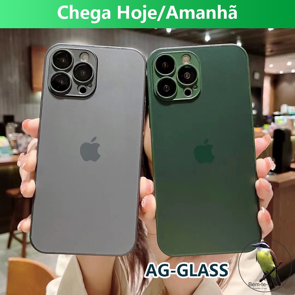 Capinha iPhone 13 séries AG-Glass Capa De Vidro Fosco 13/13 Pro/13 Pro Max
