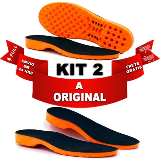 KIT 2 PARES PALMILHA ORTOPÉDICA DE GEL ORIGINAL