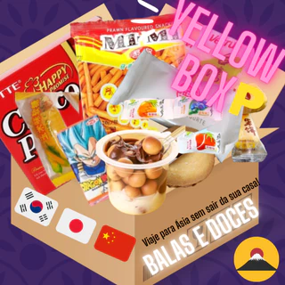 Yellow Box Explore Sabores Exóticos com Doces Importados Coreanos, Japoneses, Chineses e tailandeses