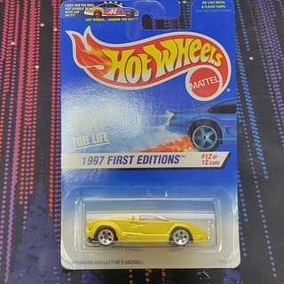Hot Wheels | Lamborghini Countach 25 Anos First Edition (primeira edição) 1997 | Blue Card