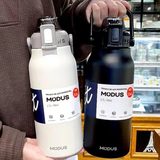 MODUS Garrafa Térmica De água 1.7 litros De Aço Inoxidável Com Palha