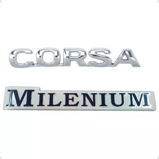 Emblema Corsa E Adesivo Milenium Resinado 1996 1997 1998 1999 2000 2001