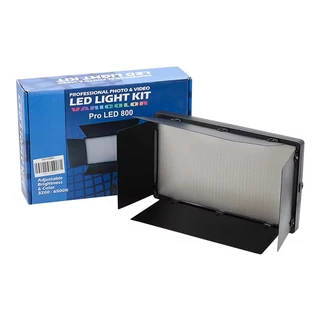 Luz de estúdio fotográfico LED 50W Iluminação de vídeo na câmara Lâmpada de painel de fotografia de gravação portátil com tripé para Youbute Game Live