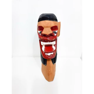 Carranca de Madeira Talhada 22cm - Afasta Maus Espíritos