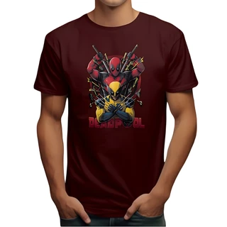 Camiseta Oficial Filme Lançamento Deadpool Wolverine 2024 Fio 30.1 Algodão 100%
