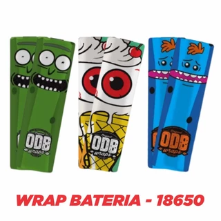 SLEEVE(WRAP) DE PROTEÇÃO PARA BATERIA P/ 18650 E 21700 6 PEÇAS CADA PCT