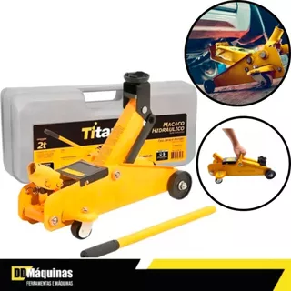 Macaco Hidráulico Tipo Jacaré 2 Toneladas com Maleta - Titanium