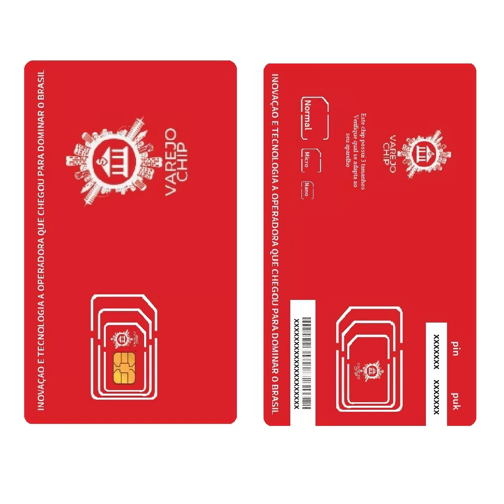 Chip GSM Varejo Chip 5G Pré-Pago Cobertura Nacional