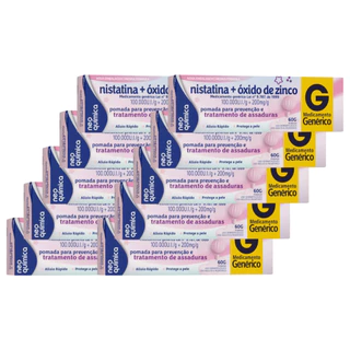 Kit 10 Nistatina + Óxido de Zinco 60g - Neo Química
