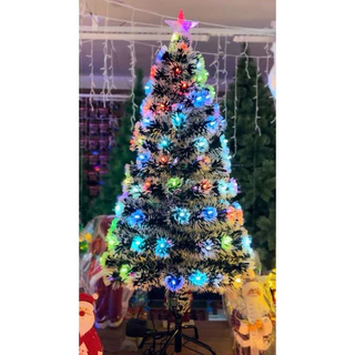 Árvore de Natal LED Fibra Ótica Nevada Luzes Colorida 60cm/90cm/120cm  110v