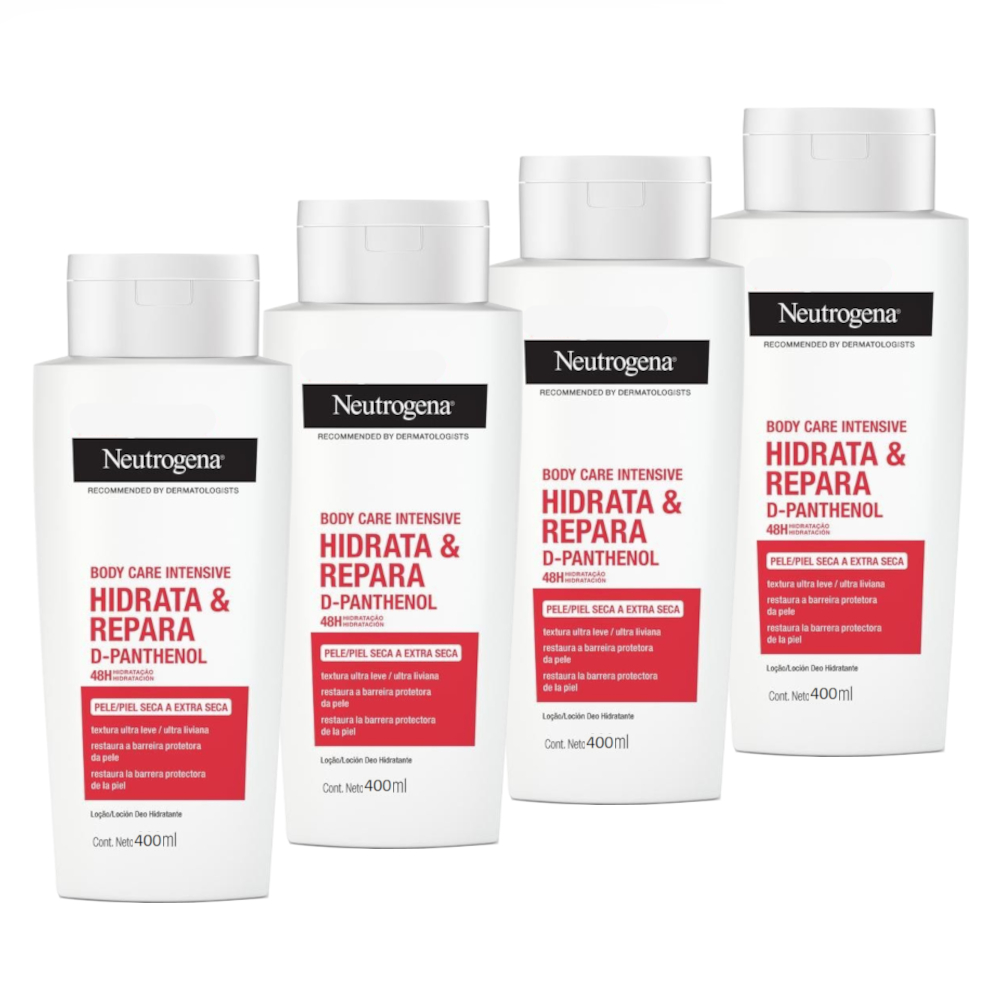 Kit 4x Hidratante Neutrogena Hidrata e Repara 400ml | Shopee Brasil