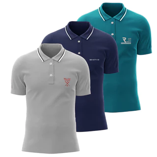Camisa Gola Polo Plus Size 100% Algodão Básica Casual Slim Fit
